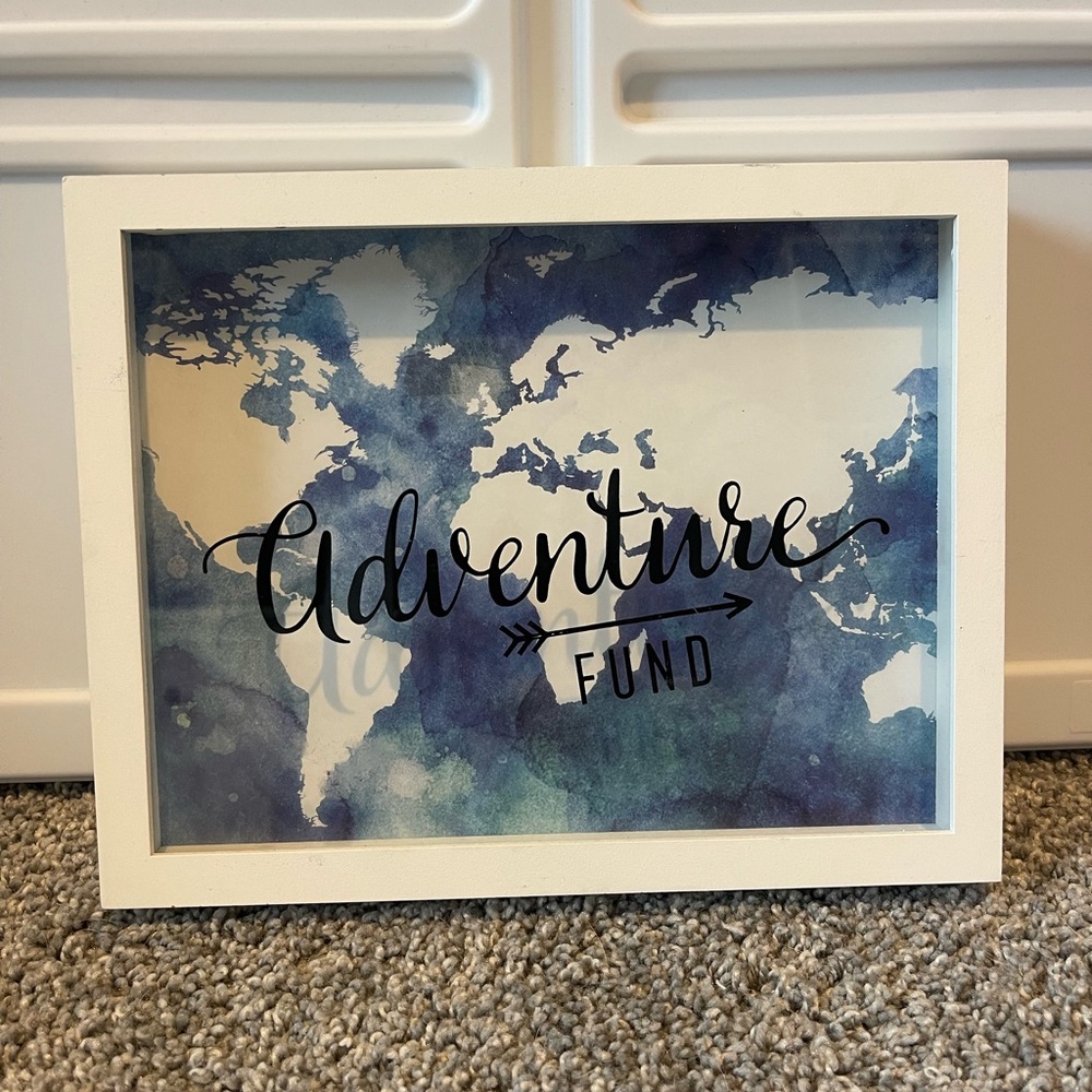 Adventure Fund Shadow Box with World Map